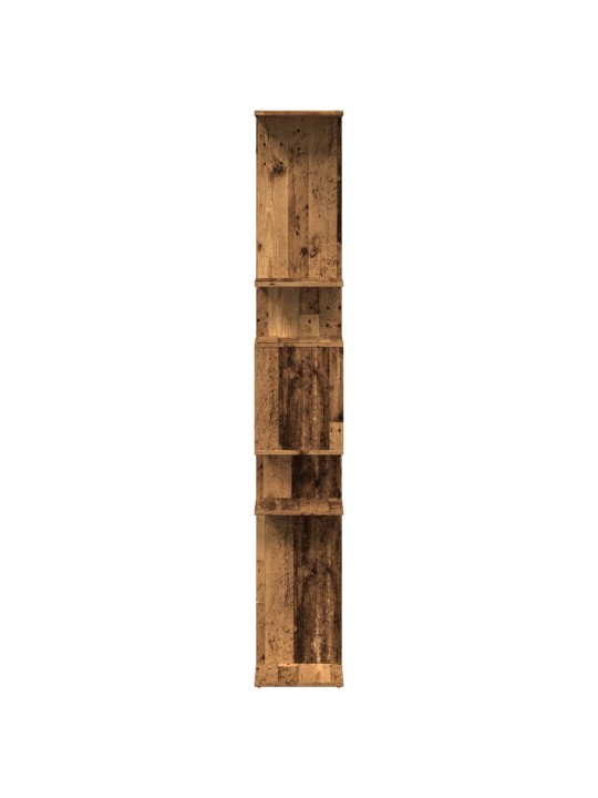 Grāmatu plaukts, veca koka, 92x29x188 cm, inženierijas koks