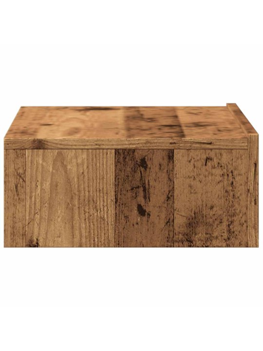 Tv skapītis ar led lampiņām, veca koka, 60x35x15,5 cm
