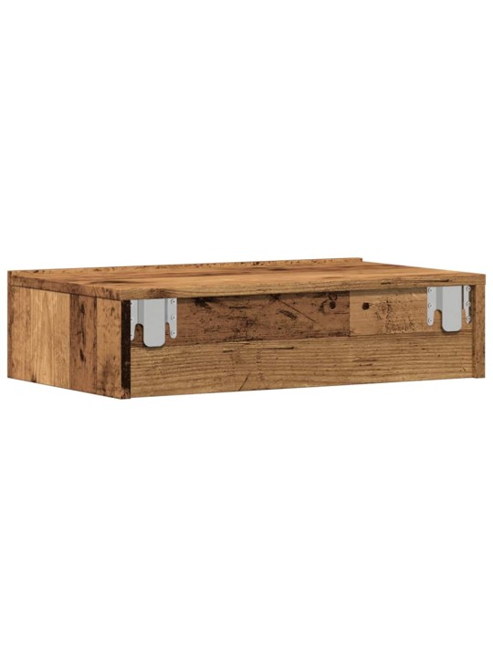 Tv skapītis ar led lampiņām, veca koka, 60x35x15,5 cm