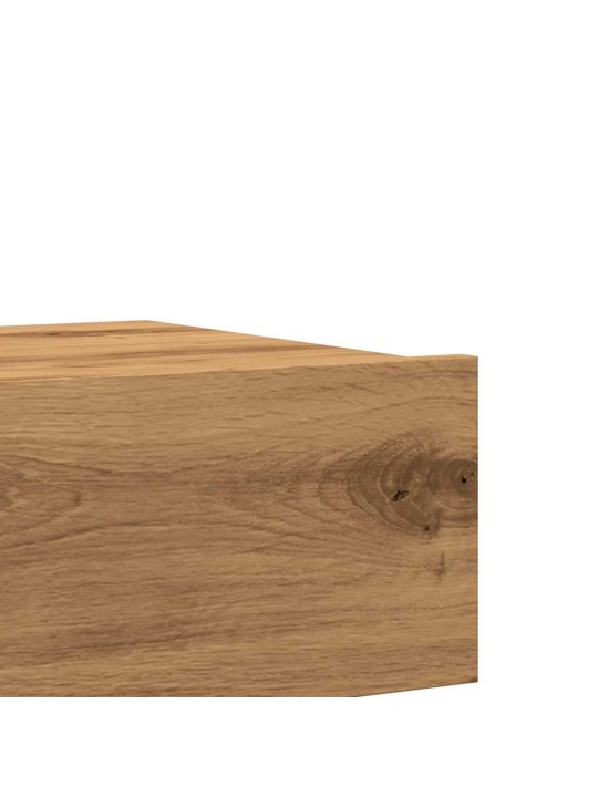 Tv skapītis ar led gaismiņām, koka krāsa, 60x35x15,5 cm
