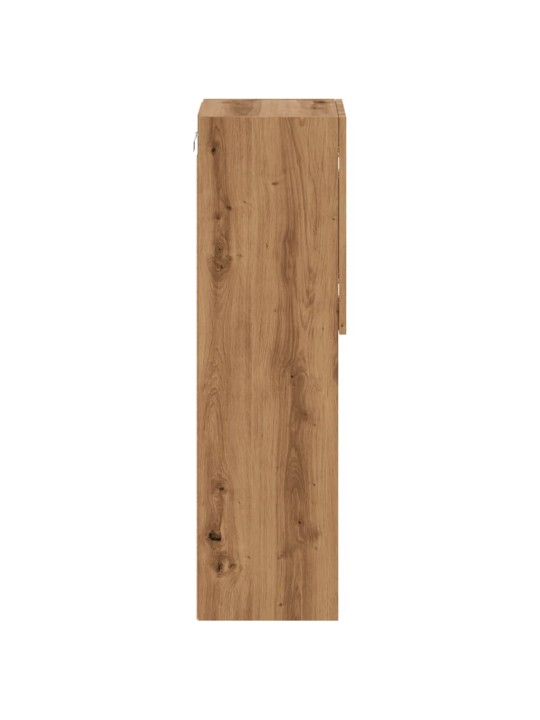 Tv galdiņš ar led lampiņām, koka krāsa, 30,5x30x102 cm