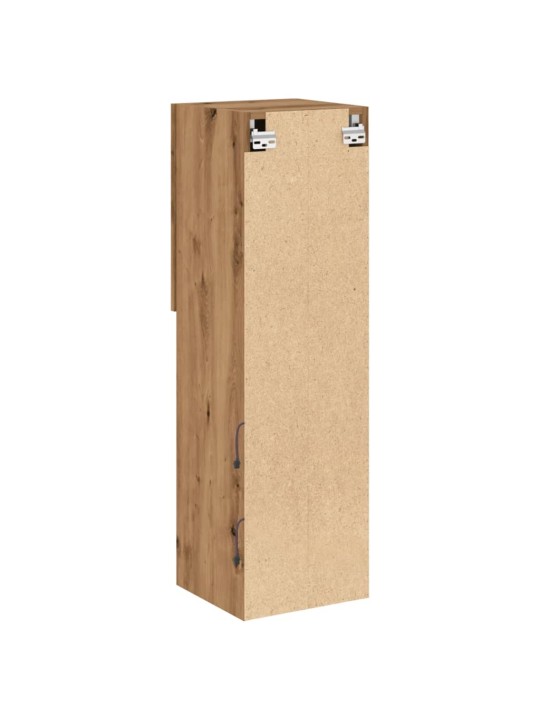 Tv galdiņš ar led lampiņām, koka krāsa, 30,5x30x102 cm