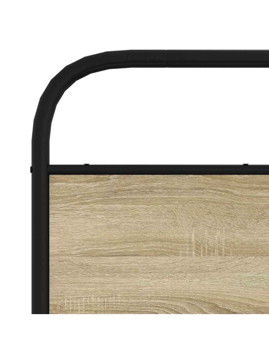Galvgalis, ozolkoka krāsa, 160 cm, tērauds un inženierijas koks
