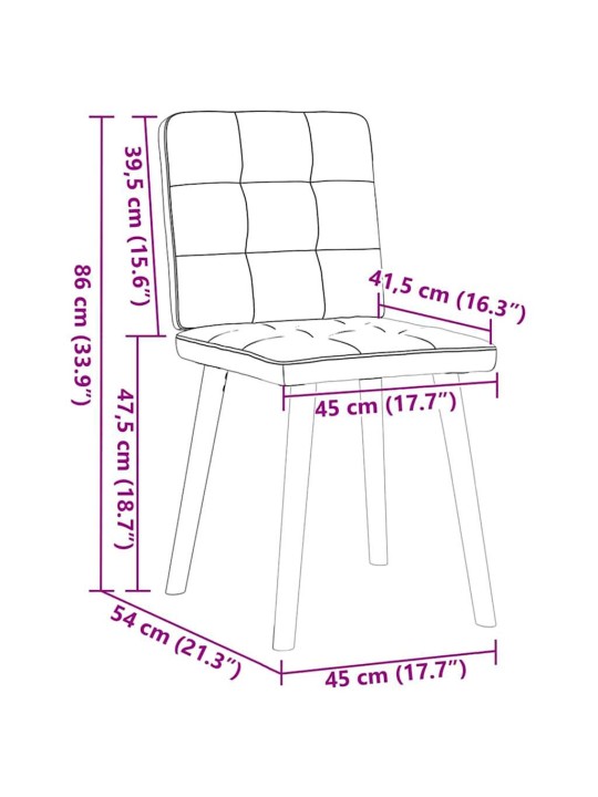 Virtuves krēsli, 6 gab., mākonis pelēks audums