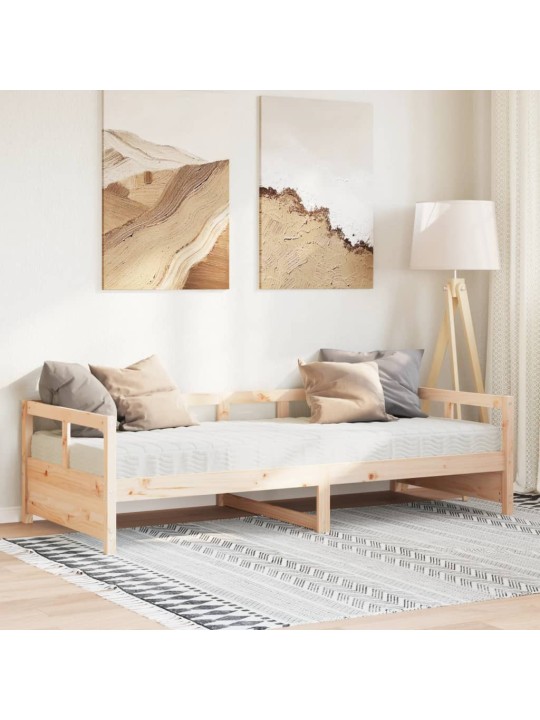 Dīvāngulta ar matraci, 80x200 cm, priedes masīvkoks