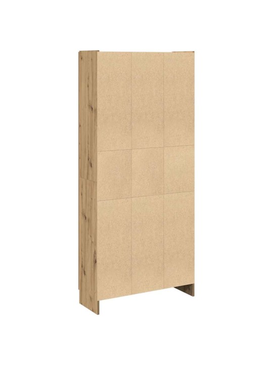 Augstais skapītis koka krāsa 82,5x30,5x185 cm inženierijas koks