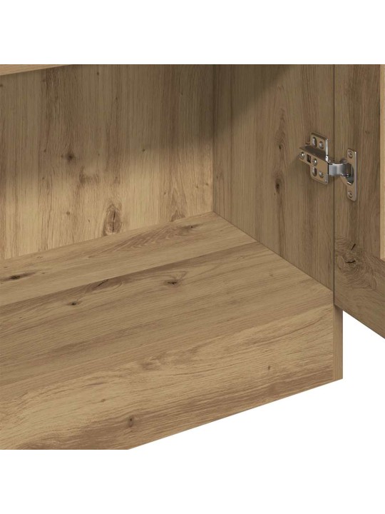 Augstais skapītis koka krāsa 82,5x30,5x185 cm inženierijas koks