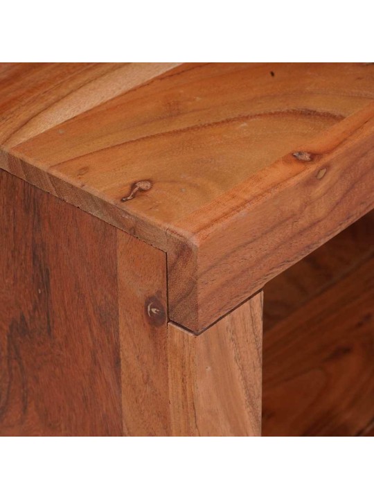 Grāmatu plaukts 3 pcs brūna 50 x 30 x 110 cm akācijas masīvkoks