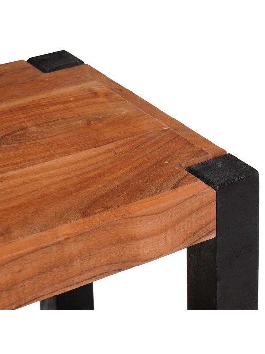 Grāmatu plaukts 3 pcs brūna 50 x 30 x 110 cm akācijas masīvkoks