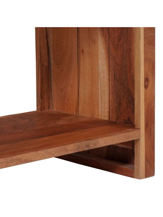 Grāmatu plaukts 3 pcs brūna 50 x 30 x 110 cm akācijas masīvkoks