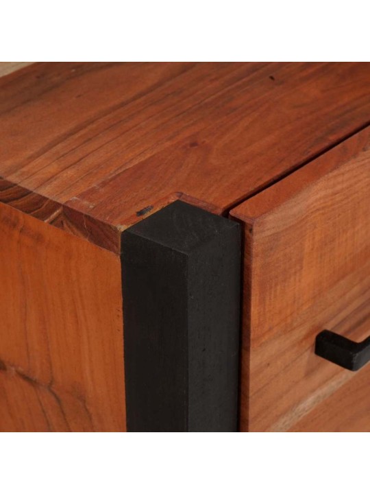 Puse 3 pcs brūna 110 x 30 x 75 cm akācijas masīvkoks