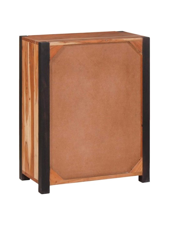 Puse 3 pcs brūna 110 x 30 x 75 cm akācijas masīvkoks