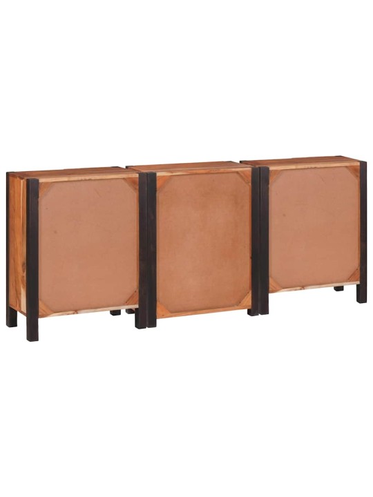 Puse 3 pcs brūna 55 x 30 x 75 cm akācijas masīvkoks