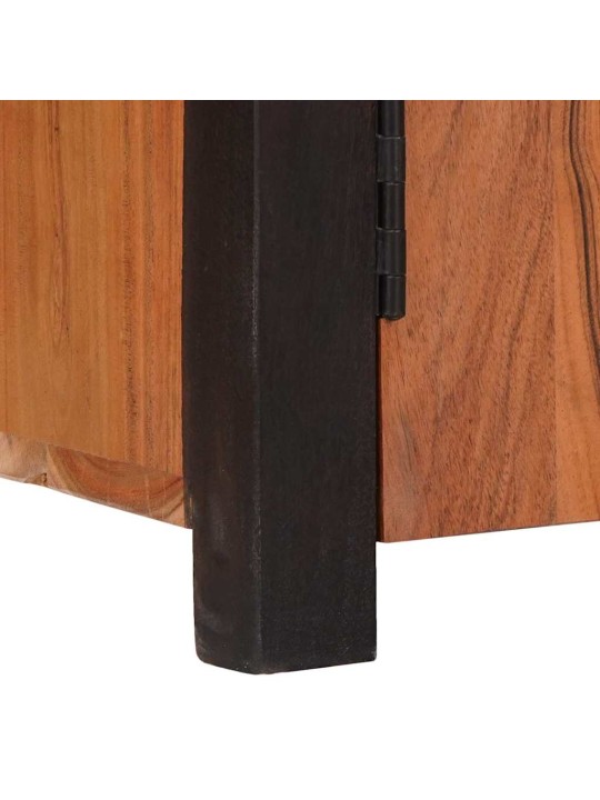 Puse 2 pcs brūna 110 x 30 x 75 cm akācijas masīvkoks