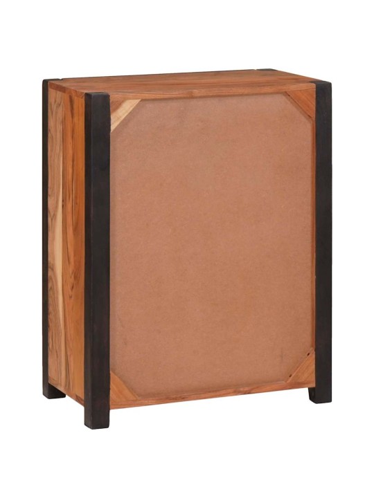 Puse 2 pcs brūna 110 x 30 x 75 cm akācijas masīvkoks