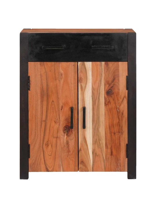 Puse 2 pcs brūna 110 x 30 x 75 cm akācijas masīvkoks
