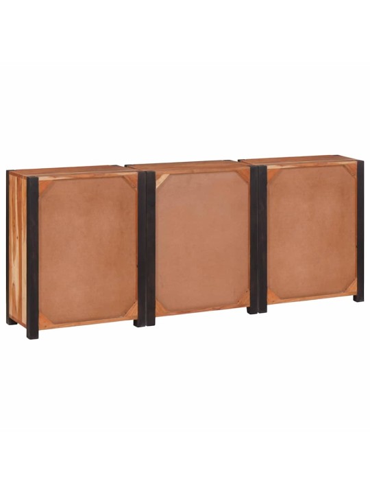Puse 3 pcs brūna 165 x 30 x 75 cm akācijas masīvkoks