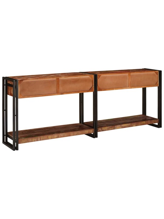 Konsoles galdi cits 2 pcs daudzkrāsains pārstrādāts masīvkoks