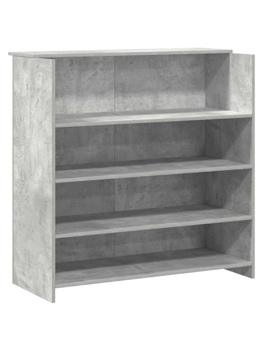 Reģistratūra, betona pelēks, 200x50x103,5 cm, inženierijas koks