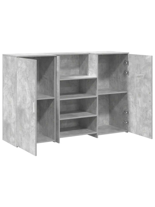 Reģistratūra, betona pelēks, 155x50x103,5 cm, inženierijas koks
