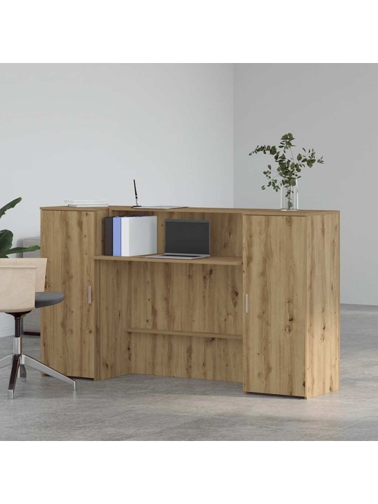Reģistratūra, koka krāsa, 180x50x103,5 cm, inženierijas koks