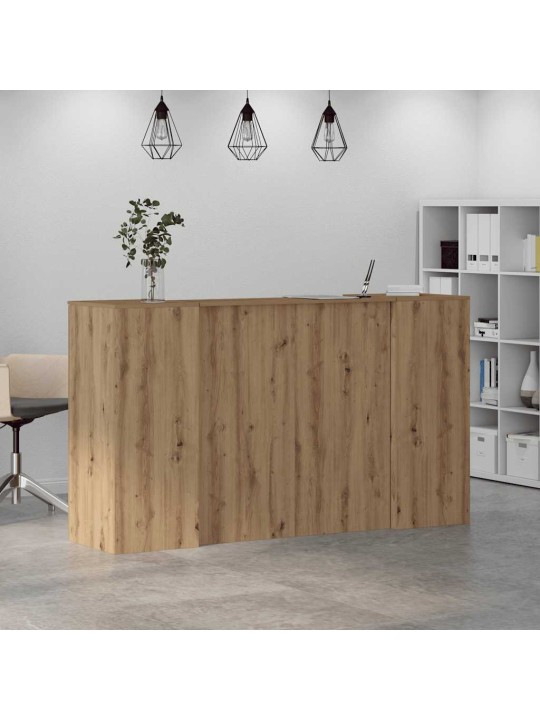 Reģistratūra, koka krāsa, 180x50x103,5 cm, inženierijas koks