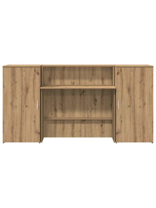 Reģistratūra, koka krāsa, 200x50x103,5 cm, inženierijas koks