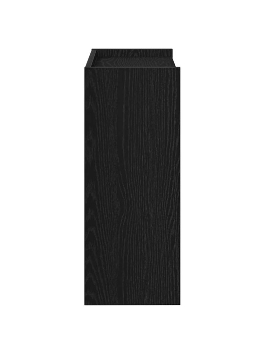 Apavu plaukts, melns, 60x25x62 cm, inženierijas koks
