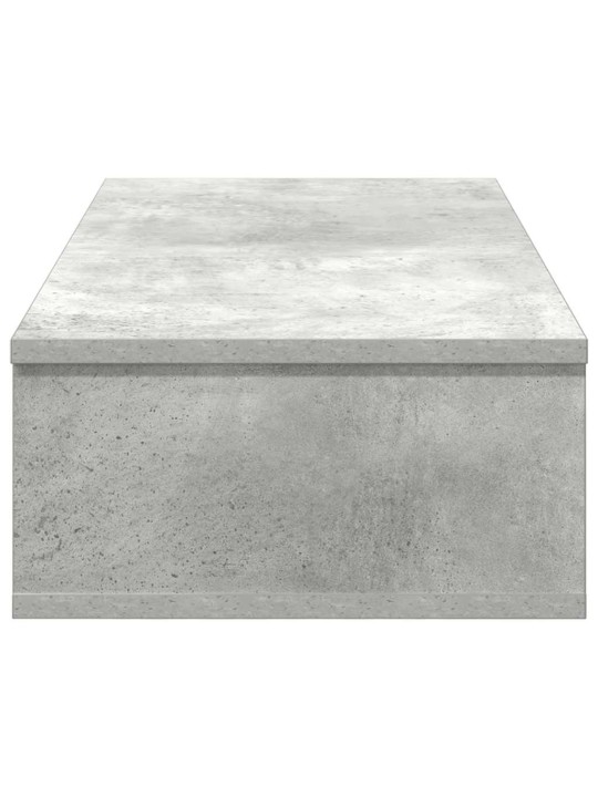 Sienas plaukts ar atvilktnēm betona pelēks 80x34x17 cm