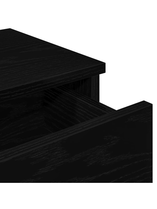 Sienas plaukts ar atvilktnēm melns 100x37,5x19 cm