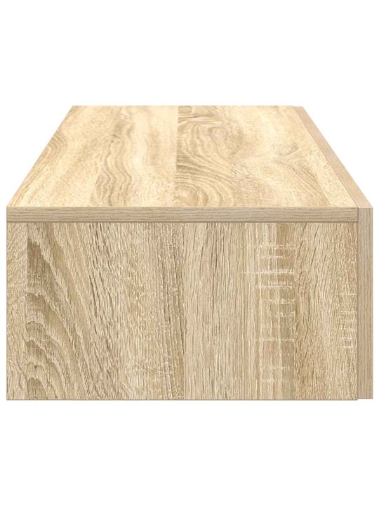 Sienas plaukts ar atvilktnēm ozolkoka 100x36x19 cm