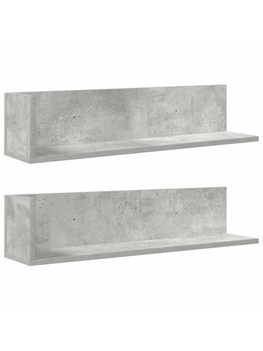 Sienas plaukti, 2 gab., 75x16,5x16,5 cm, inženierijas koks