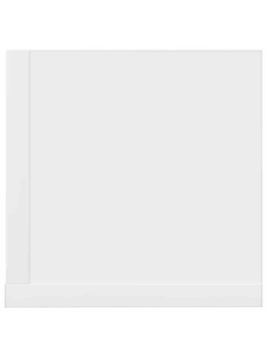 Sienas plaukti, 2 gab., 100x16,5x16,5 cm, balti, skaidu plāksne