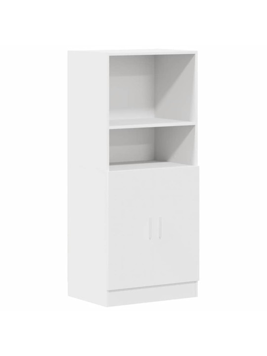 Virtuves skapītis, balts, 57x41,5x131,5 cm, inženierijas koks