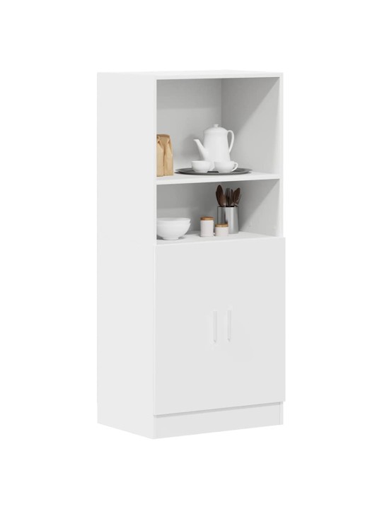 Virtuves skapītis, balts, 57x41,5x131,5 cm, inženierijas koks