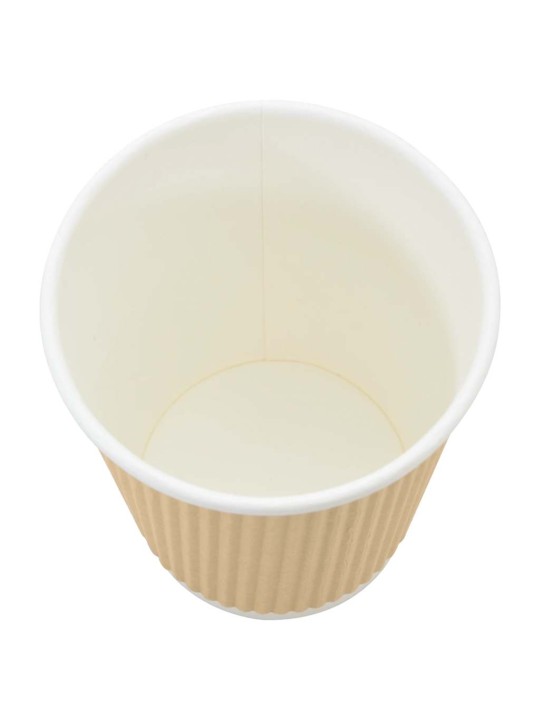 Papīra kafijas krūzes ar vākiem 1000 gab 8 unces 200 ml