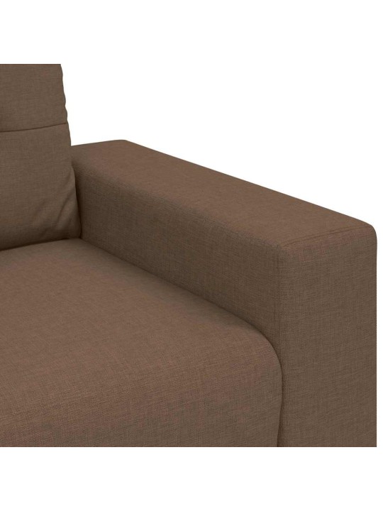 Dīvānu komplekts 2 pcs brūna 221 x 78 x 80 cm audums: audums