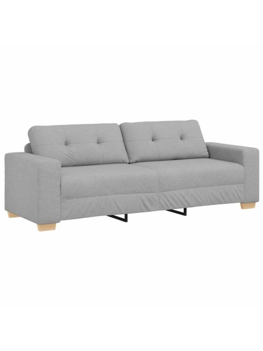 Dīvānu komplekts 2 pcs pelēka 221 x 78 x 80 cm audums: audums