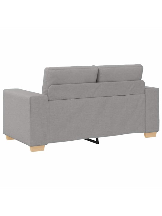 Dīvānu komplekts 2 pcs pelēka 221 x 78 x 80 cm audums: audums