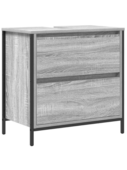 Vannas istabas mēbeļu komplekts 5 pcs pelēka 76.5 x 35 x 95 cm