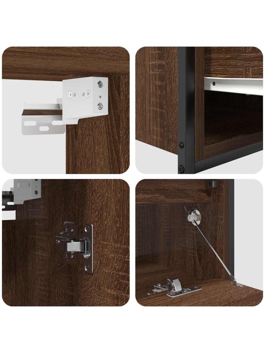 Vannas istabas mēbeļu komplekts 5 pcs brūna 76.5 x 35 x 95 cm