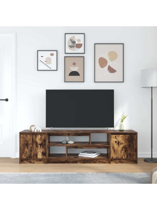 Tv skapītis, ozolkoka krāsa, 188,5x41x50 cm, inženierijas koks