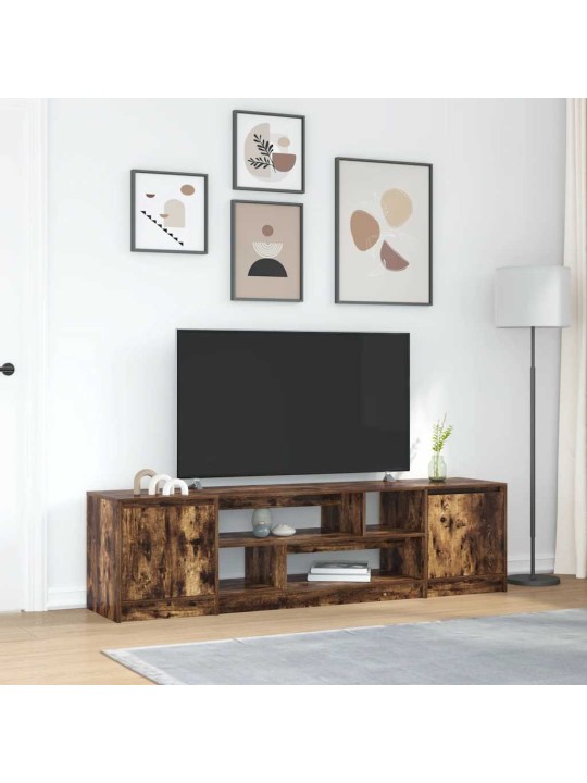 Tv skapītis, ozolkoka krāsa, 188,5x41x50 cm, inženierijas koks
