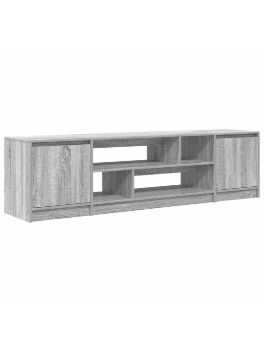 Tv skapītis, pelēka ozolkoka, 188,5x41x50 cm, inženierijas koks