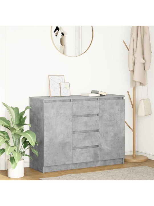 Kumode ar atvilktnēm, 100,5x35x76 cm, inženierijas koks