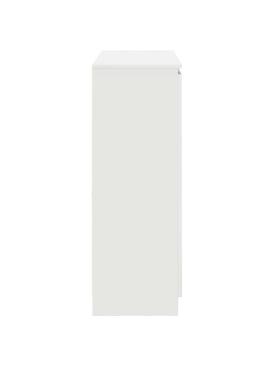 Kumode ar atvilktnēm, balta, 100,5x35x98,5cm, inženierijas koks
