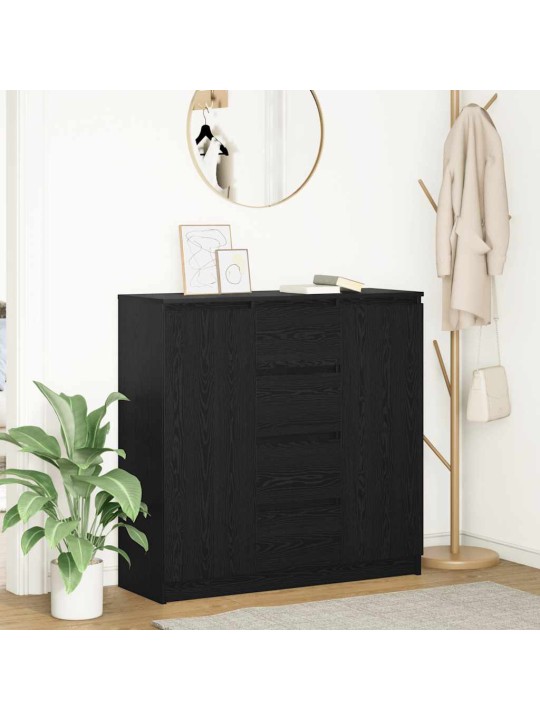 Kumode ar atvilktnēm, 100,5x35x98,5 cm inženierijas koks