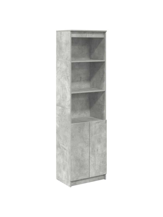 Augstais skapītis, betona pelēks 50x35x180 cm inženierijas koks
