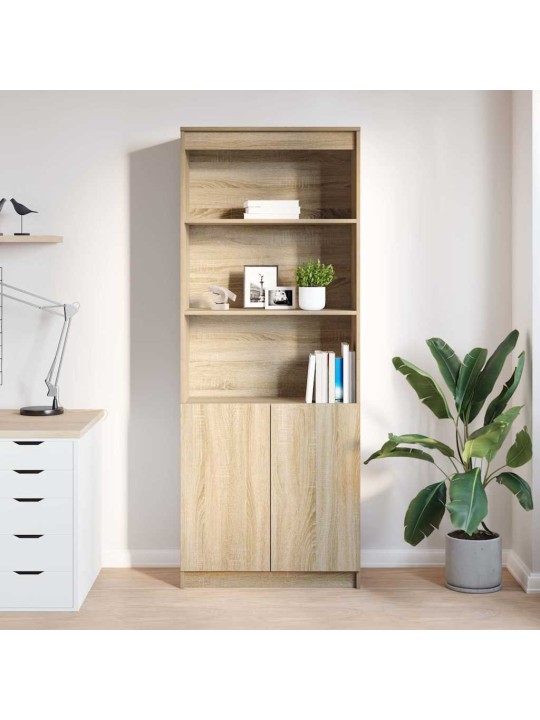 Augstais skapītis ozolkoka krāsa 70x35x180 cm inženierijas koks