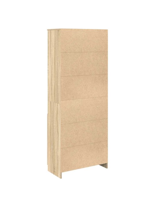 Augstais skapītis ozolkoka krāsa 70x35x180 cm inženierijas koks